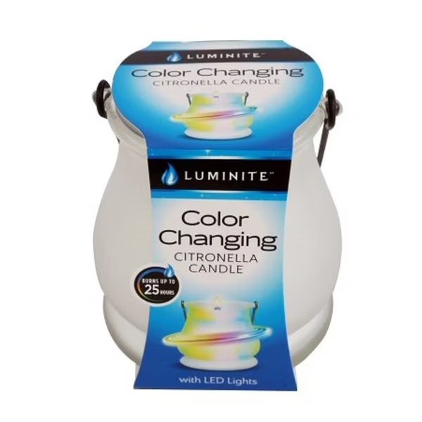 Citronella Candle with LED Light 7.1 oz, Luminite, Mfr#: 22248-LED