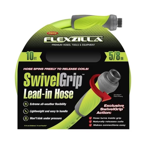 Flexzla Swvl Hose 5/8X10, Legacy, Mfr#: HFZG510YWS