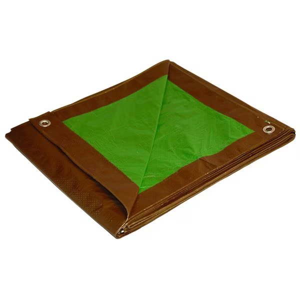 Medium Duty Tarp, Brown/Green, Cotton Canvas, Foremost Tarp, Mfr#: 13060