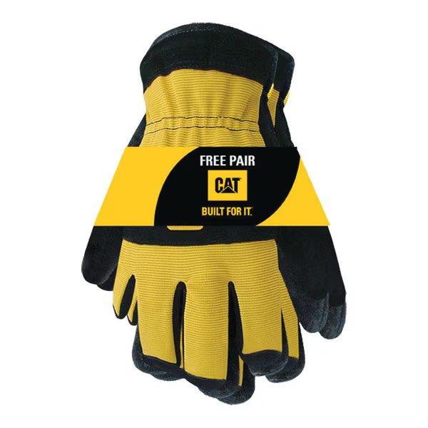 SPLIT LTHR GLOVE XL 2PK, Caterpillar, Mfr#: CAT012222X-2