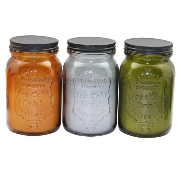 Citronella Mason Jar Candle For Mosquitoes/Other Flying Insects 20 oz, Patio Essentials, Mfr#: 22946