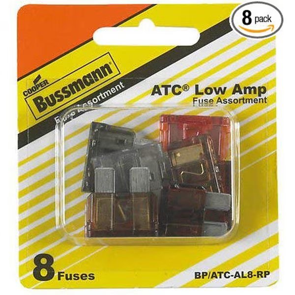 Automotive Fuse Kits, Not Rated, 8 PK, Eaton Bussmann, Mfr#: BP/ATC-AL8-RP