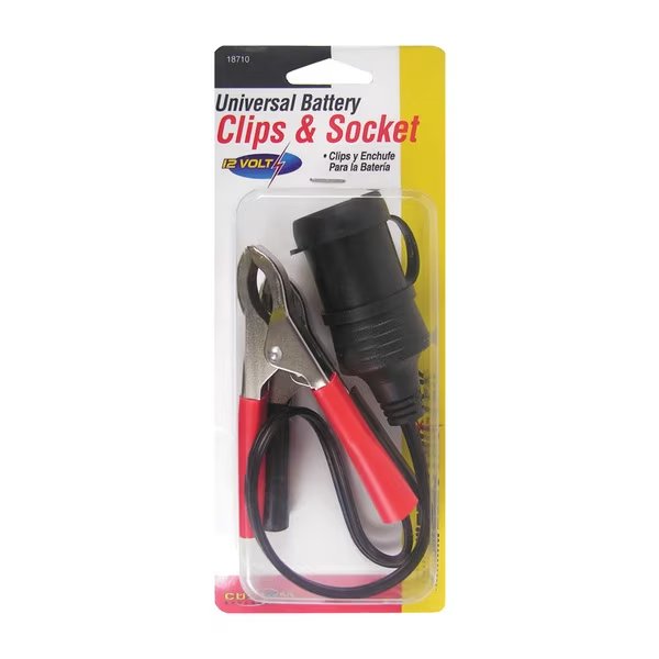 Clips Battery Socket 12V, Custom Accessories, Mfr#: 18710