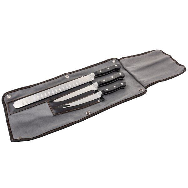 KNIFE SET BLK/SLV 3PC, Oklahoma Joes, Mfr#: 5789579R04