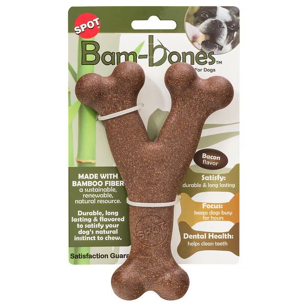 PET TOY DG BONE BACON 7"", Spot, Mfr#: 54315