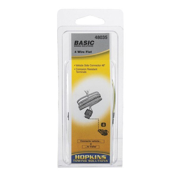 CONNCTR4WIRE FLAT8AMP48"", Hoppy, Mfr#: 48035