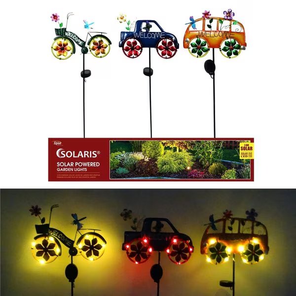 Solaris Assorted Iron 36 in. H Welcome Mobile Outdoor Garden Stake, Alpine, Mfr#: RGG466A