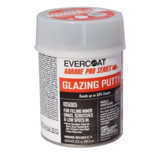 Garage Pro Series Glazing and Spot Putty 13 oz, Evercoat, Mfr#: 105065