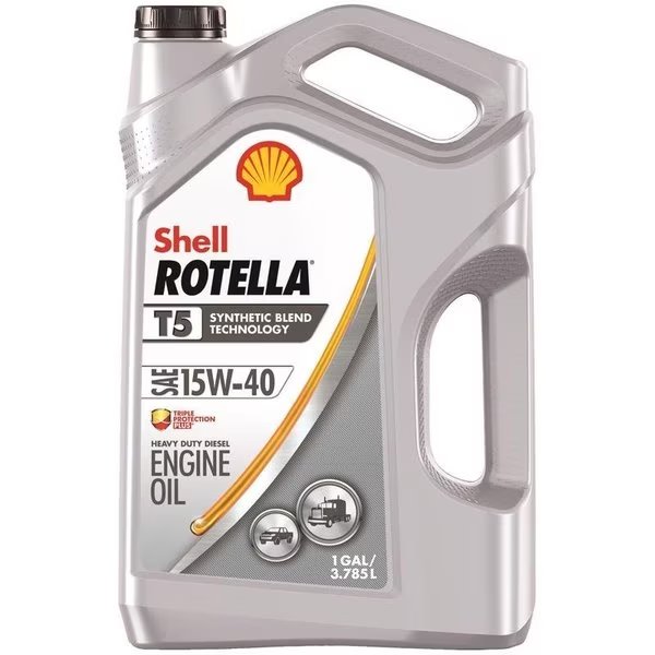 Shell Rotella T5 15W-40 Diesel Synthetic Blend Engine Oil 1 gal 1 pk, Quaker State, Mfr#: 550045348