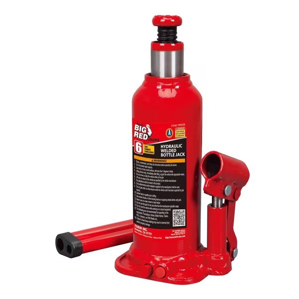 Torin  Hydraulic 12000 lb Automotive Bottle Jack, Big Red, Mfr#: T90603B