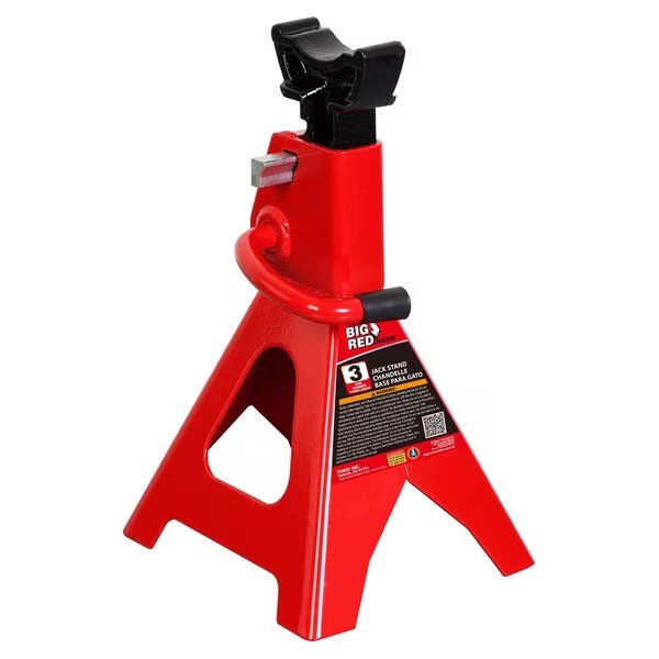 Torin  Manual 6000 lb Double Lock Jack Stands, Big Red, Mfr#: T43002A