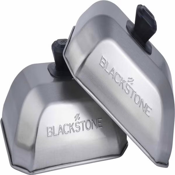 Stainless Steel Griddle Basting Cover 10 in L X 10 in W, 2PK, Blackstone, Mfr#: 5207
