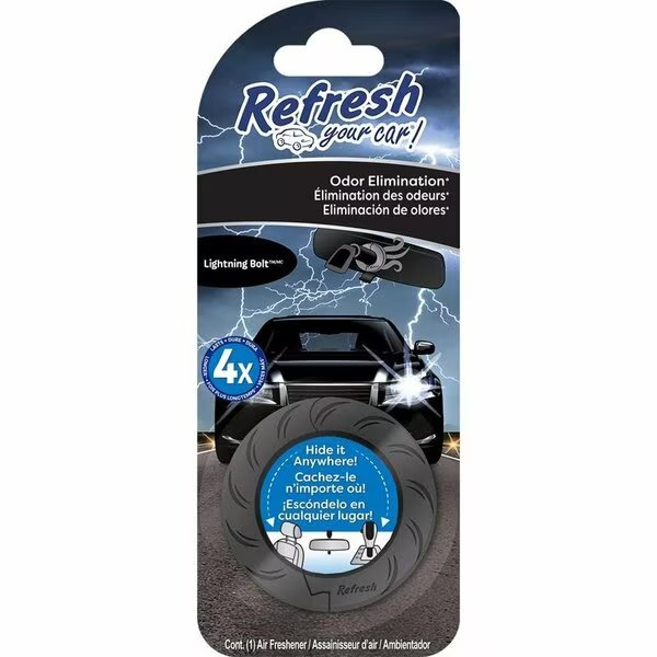 AUTO AIR FRESHENER LIGHTNG BLT, Refresh Your Car, Mfr#: RDR256-1AME