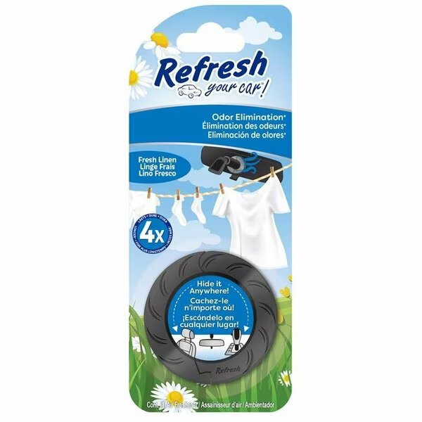 AUTO AIR FRESHENER FRESH LINEN, Refresh Your Car, Mfr#: RDR201-1AME