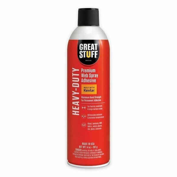 Professional Strength Automotive and Industrial Adhesive Liquid 14 oz, Great Stuff, Mfr#: GSHA14101