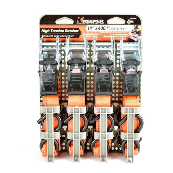 TIE DWN RTCH ORG 14""4PK, Keeper, Mfr#: 5505