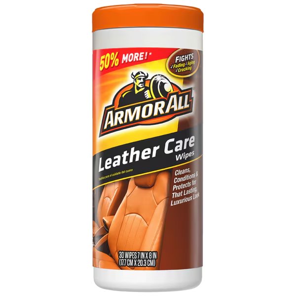 CLEANR LEATHR WIPES 30CT, Armor All, Mfr#: 18581B