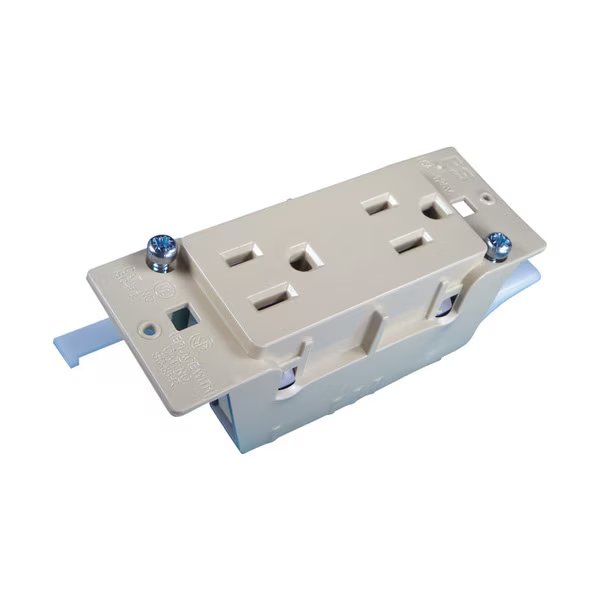 Receptcl Duplx Rv Ivry, Us Hardware, Mfr#: E-102C
