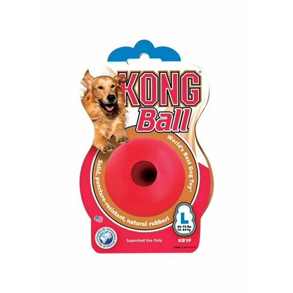 TOY DOG BALL LG RD, Kong, Mfr#: KO-KB1