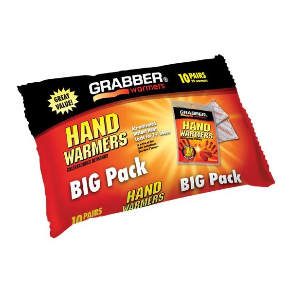 Hand Warmers 7Hrs 10Pr, Grabber Warmers, Mfr#: HWPP10