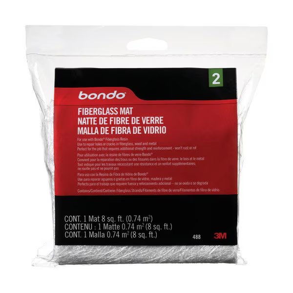 Fiberglas Matt 8Sq'Bondo, Bondo, Mfr#: 488