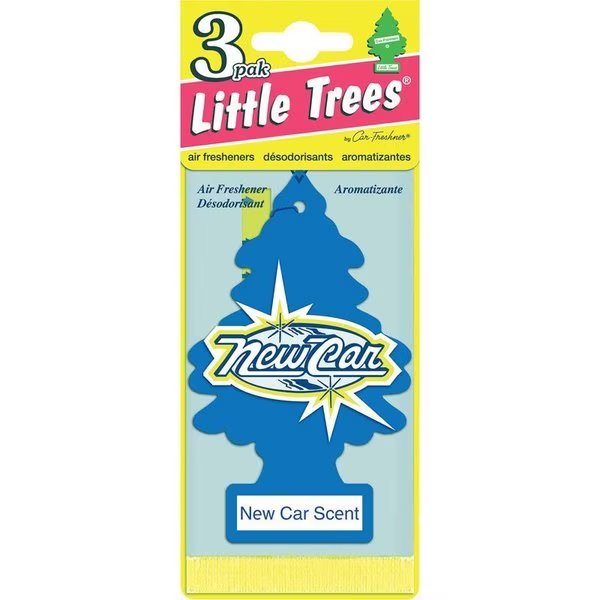 Blue Car Air Freshener 3 pk, Little Trees, Mfr#: U3S-32089