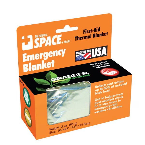 EMERGENCY BLANKET56 X84"", Grabber Warmers, Mfr#: 9914EBSS
