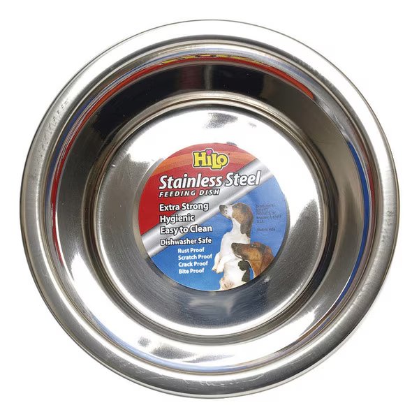 Pet Dish Stnls Steel 1Qt, Hilo, Mfr#: 56610