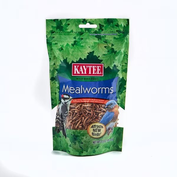 Mealworms Bluebird Dried Mealworm Mealworms 3.5 oz, Kaytee Products, Mfr#: 100509357
