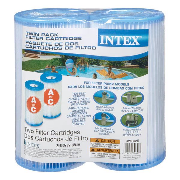 FILTER CARTRIDGE A 2PK, Intex Recreation, Mfr#: 29002E