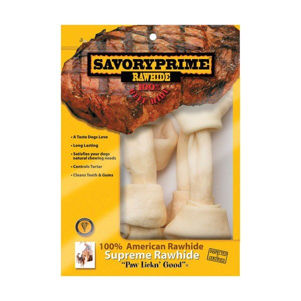 KNT BONES WHT LG 8-9 4PK, Savory Prime, Mfr#: 997