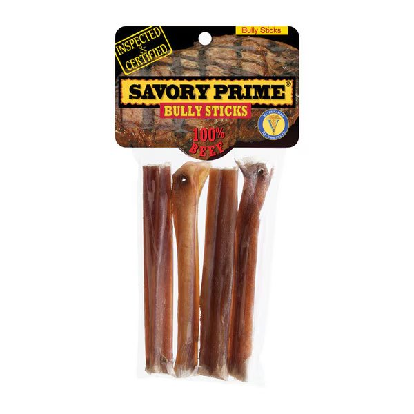 BULLY STICKS SVRPRM 4PK, Savory Prime, Mfr#: 300