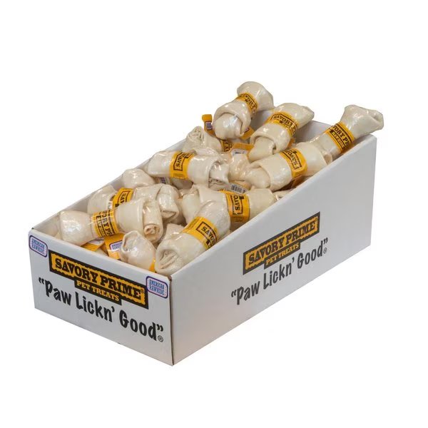Small Adult Knotted Bone Natural 4-5 in. L, Savory Prime, Mfr#: 907
