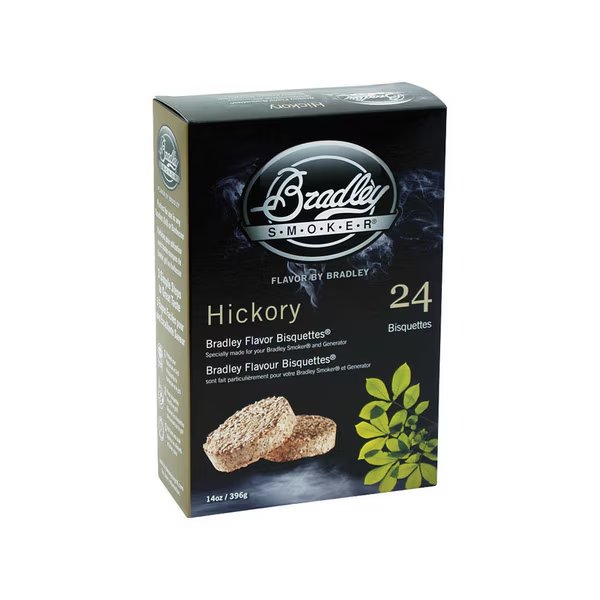 HICKORY BISQUETTES 24PK, Bradley Smoker, Mfr#: BTHC24