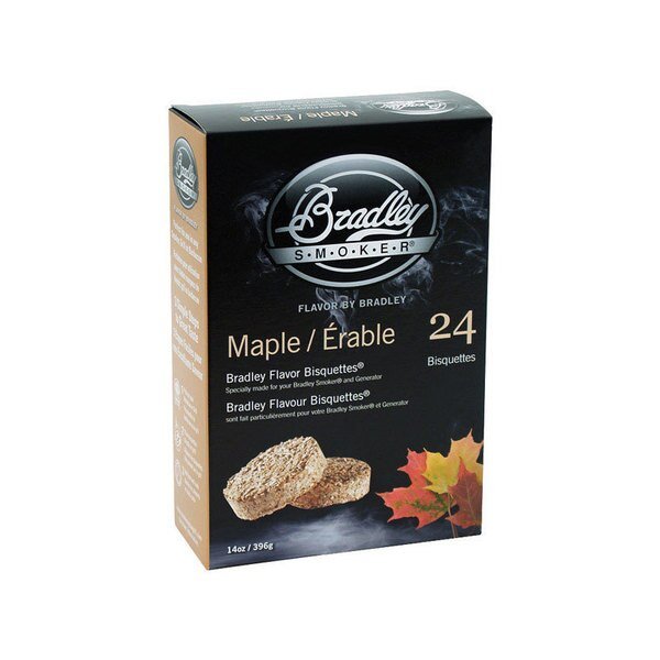MAPLE BISQUETTES 24 PK, Bradley Smoker, Mfr#: BTMP24