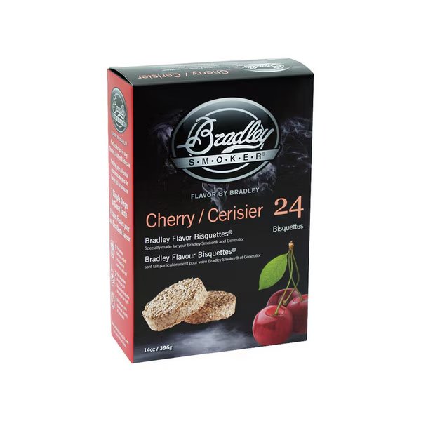 CHERRY BISQUETTES 24PK, Bradley Smoker, Mfr#: BTCH24
