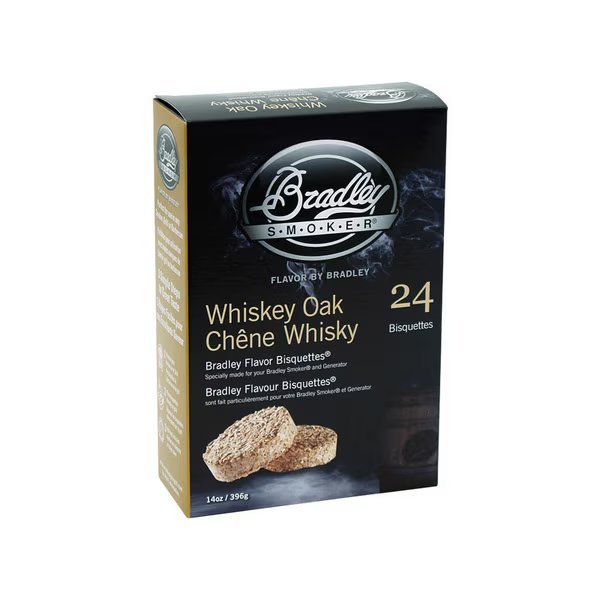 WHISKEY OAK BISQUTTE24PK, Bradley Smoker, Mfr#: BTWOSE24