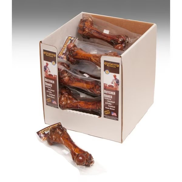 Butcher Bones Smoked Ham Grain Free Treats For Dog 12 in., Savory Prime, Mfr#: 88803