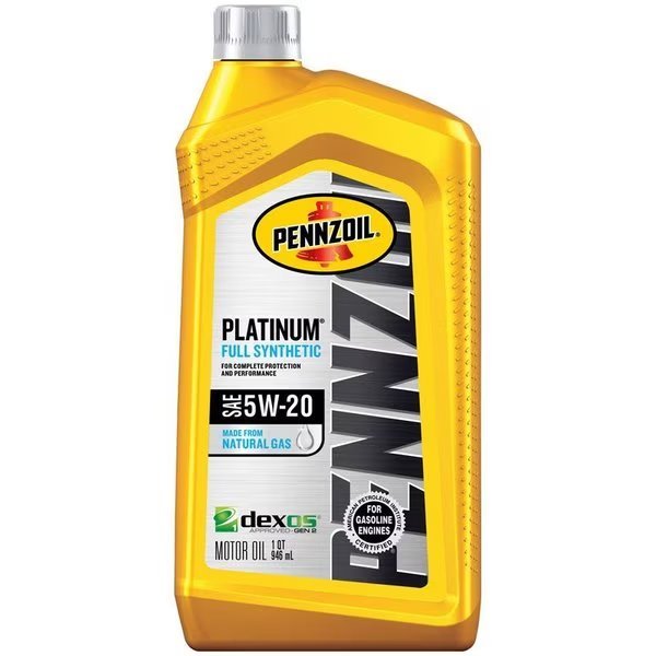 Pennzoil Platinum 5W-20 4-Cycle Synthetic Motor Oil 1 qt 1 pk, Quaker State, Mfr#: 550022686
