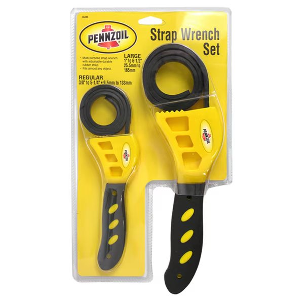STRAP WRENCH SET 2PK, Pennzoil, Mfr#: 19425