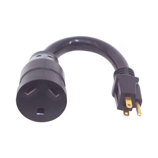 Adapter Blk 15-30A M/F, Us Hardware, Mfr#: RV-801B