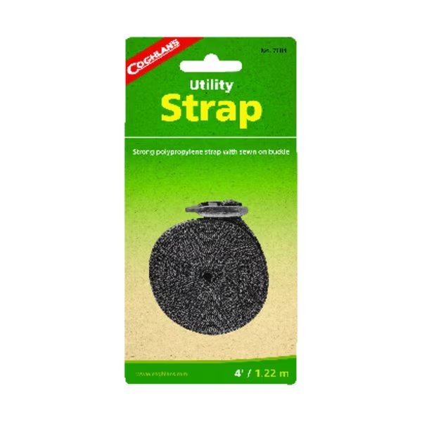 1 in. W X 4 ft. L Black Utility Strap 1 lb, Coghlans, Mfr#: 7604