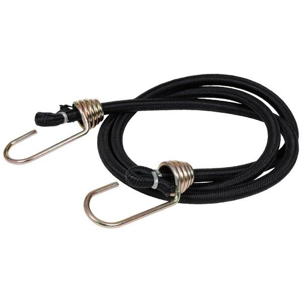 Black Bungee Cord 48 in. L X 0.374 in., Keeper, Mfr#: A06188Z