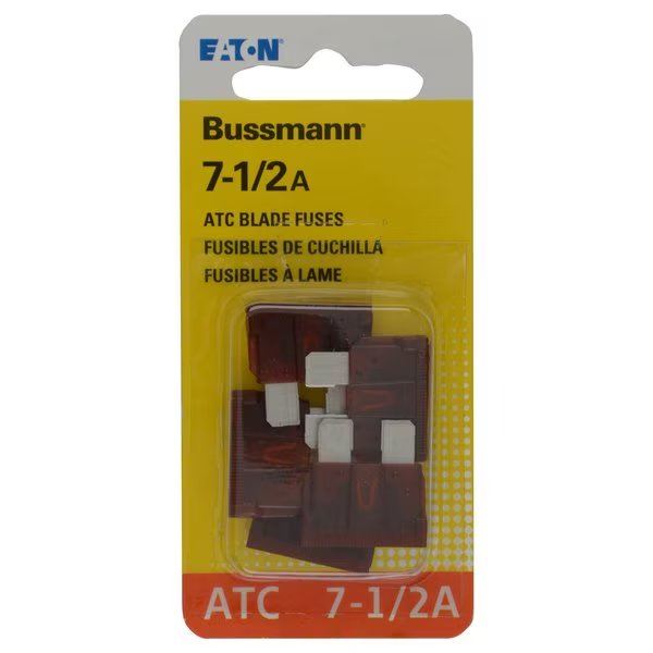 Automotive Fuse, ATC Series, 7.5A, 32V DC, Non-Indicating, 5 PK, Eaton Bussmann, Mfr#: BP/ATC-7-1/2-RP