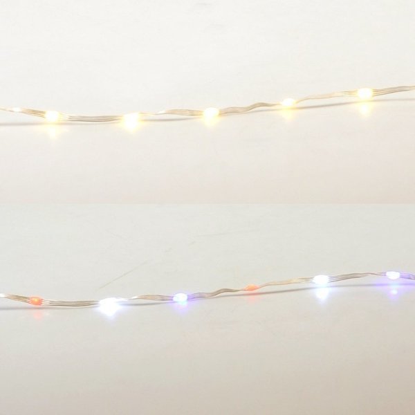 LED Ribbon Light Light Set Multicolored 16.6 ft. 100 lights, Living Accents, Mfr#: RBO100WWPTA