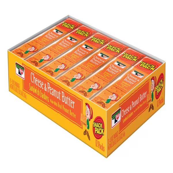 Cheese and Peanut Butter Crackers 1.8 oz Pouch, Keebler, Mfr#: 21164