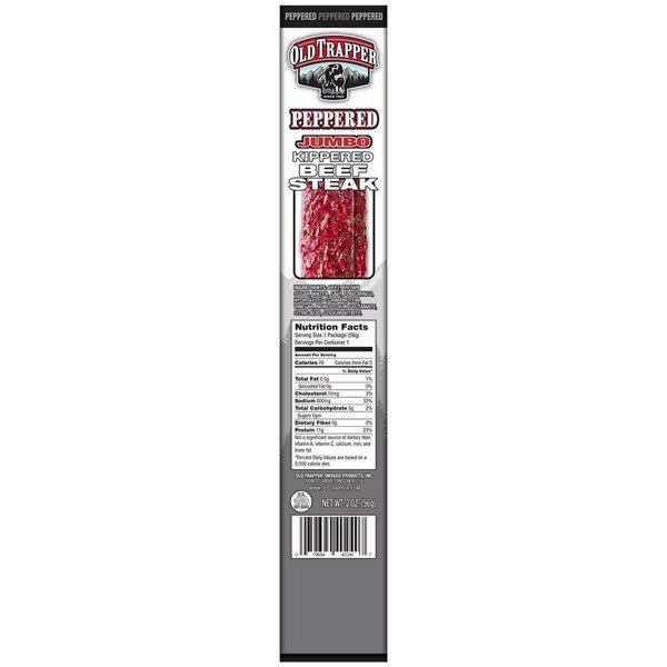 BEEF STEAK KIP PEPPER2OZ, Old Trapper, Mfr#: 40240T