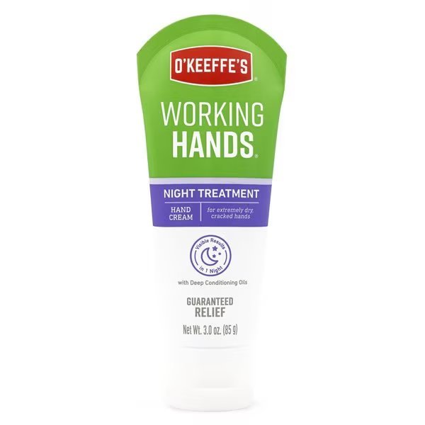 Working Hands White Night Treatment Hand Cream 3 oz, Okeeffes, Mfr#: K3200502