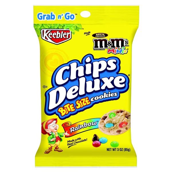 Chocolate Chip and M&M Cookies 3 oz Bagged, Keebler, Mfr#: 06301