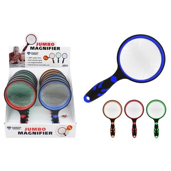 Diamond Visions Jumbo Magnifying Glass Glass/Plastic 1 pc, Diamond Visions, Mfr#: 11-2601
